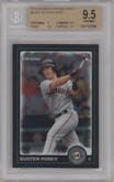 Buster Posey from the 2010 Bowman Draft Picks & Prospects set graded by Beckett and given an overall grade of 9.5.