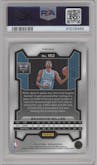 Brandon Miller from the 2023-24 Panini Prizm set featuring a White Prizm parallel graded by PSA and given an overall grade of 10.