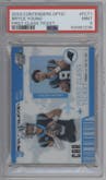 Bryce Young from the 2023 Panini Contenders Optic set graded by PSA and given an overall grade of 9.
