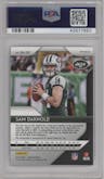 Sam Darnold from the 2018 Panini Prizm set graded by PSA and given an overall grade of 10.
