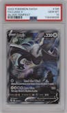 Lugia V from the 2022 Pokemon SWSH set graded by PSA and given an overall grade of 10.