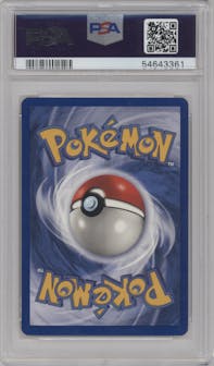 Charmander from the 1999 Pokemon set graded by PSA and given an overall grade of 10.