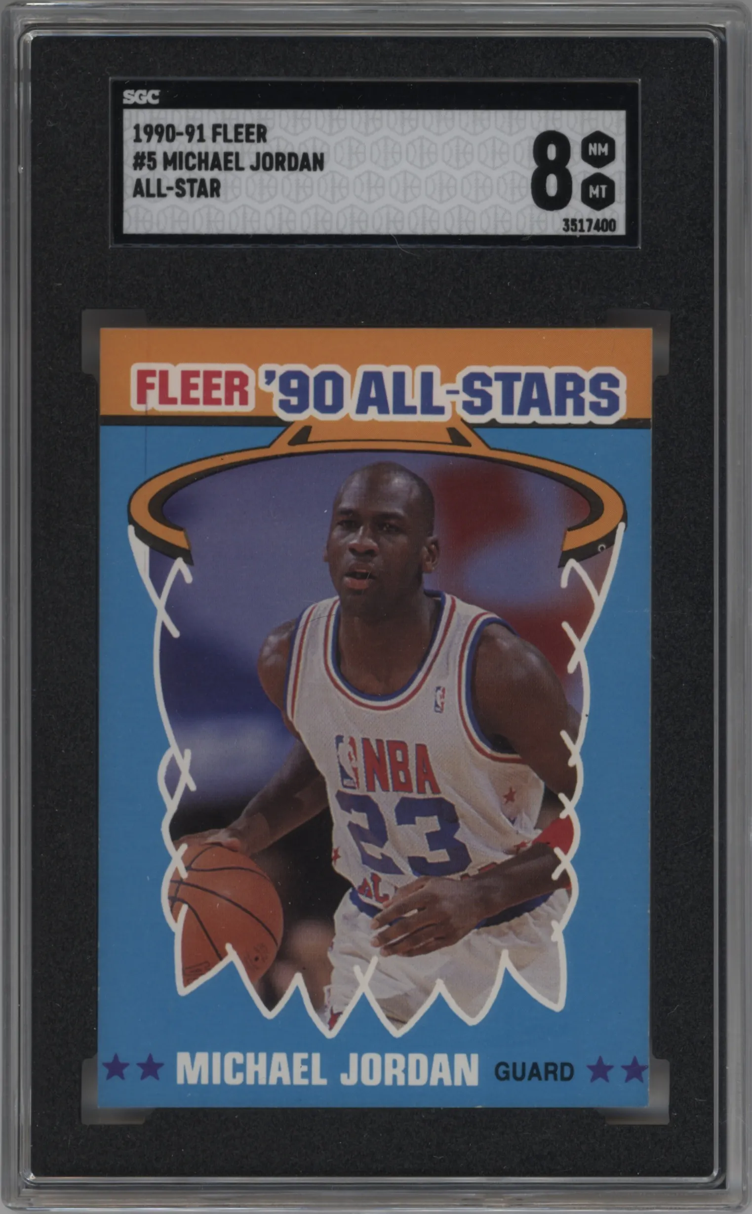 1990 Fleer All-Stars Michael Jordan SGC 8