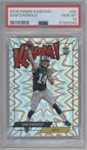 Sam Darnold from the 2018 Panini Kaboom Rewards Multi-Sport set graded by PSA and given an overall grade of 10.