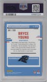 Bryce Young from the 2023 Donruss Optic set featuring a Wave parallel graded by PSA and given an overall grade of 10.