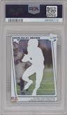 Amon-Ra St. Brown from the 2021 Panini Clearly Donruss set graded by PSA and given an overall grade of 10.
