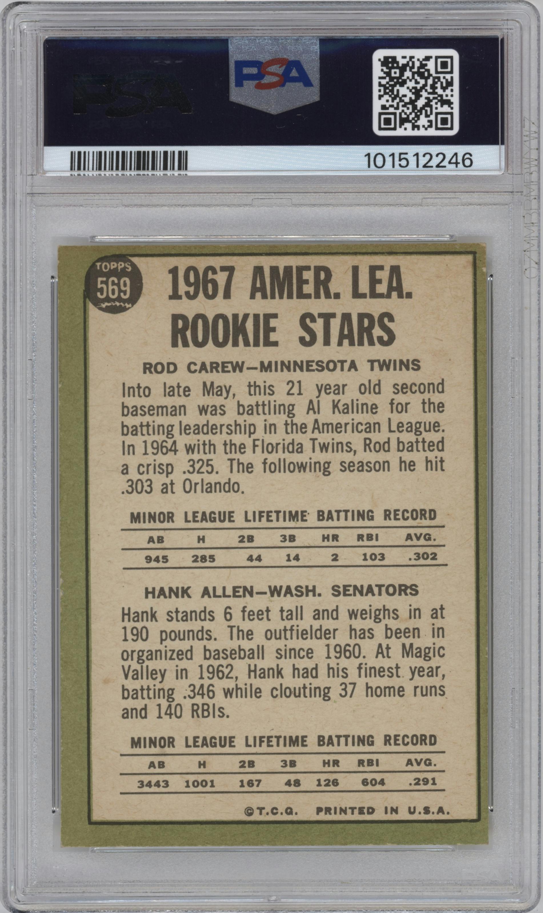 Rod Carew/Hank Allen