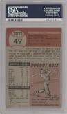 Faye Throneberry from the 1953 Topps set graded by PSA and given an overall grade of 6.