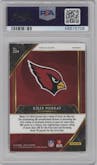 Kyler Murray from the 2019 Panini Select  set featuring a Silver Prizm  parallel graded by PSA and given an overall grade of 9.