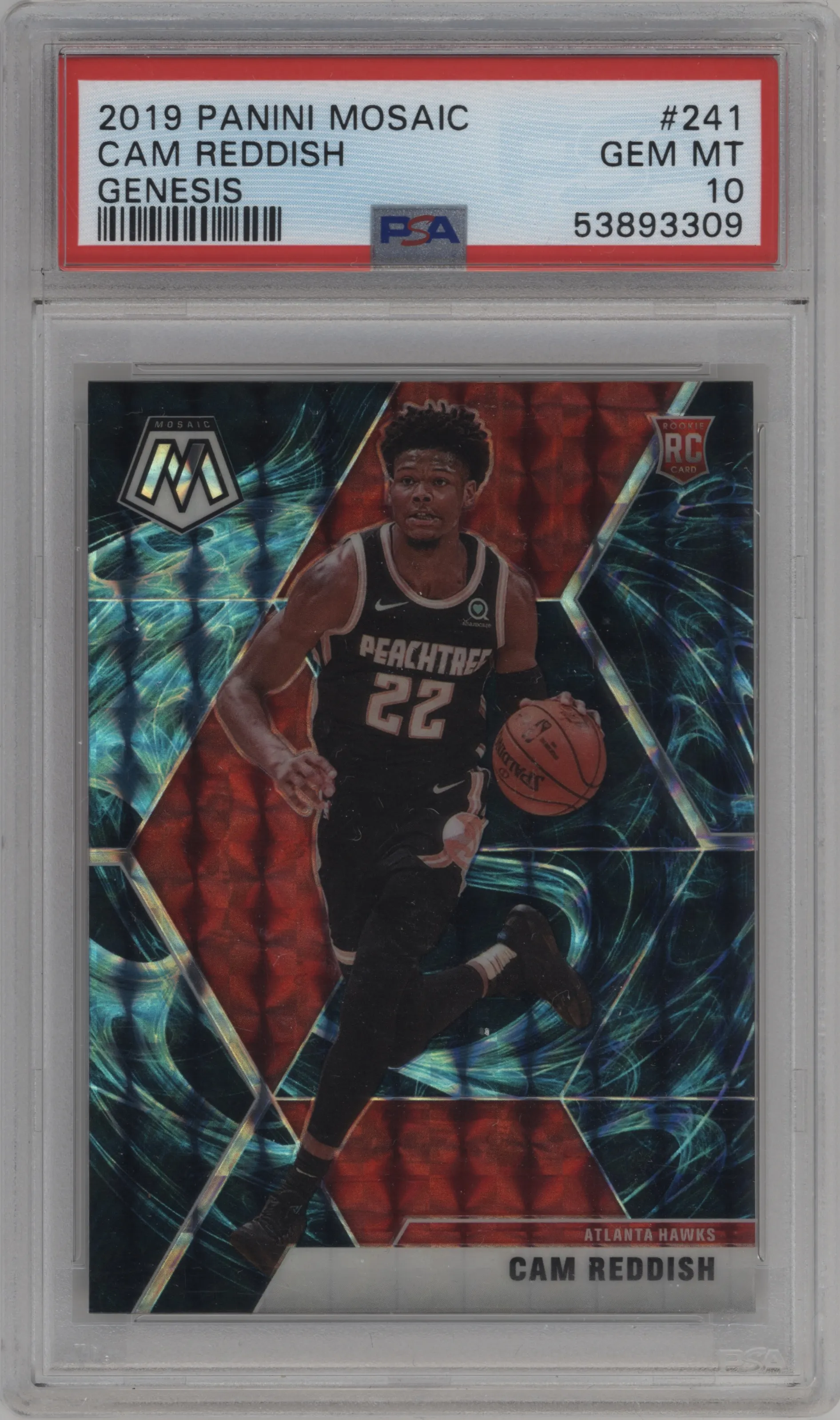 2019 Panini Mosaic Cam Reddish Genesis PSA 10