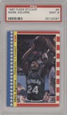 Mark Aguirre from the 1987-88 Fleer set graded by PSA and given an overall grade of 9.
