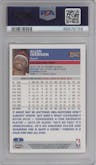 Allen Iverson from the 2003-04 Topps Chrome set featuring a Refractor parallel graded by PSA and given an overall grade of 9.