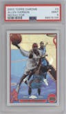 Allen Iverson from the 2003-04 Topps Chrome set featuring a Refractor parallel graded by PSA and given an overall grade of 9.