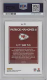 Patrick Mahomes II from the 2024 Donruss Optic set graded by PSA and given an overall grade of 10.