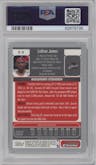 Lebron James from the 2005-06 Bowman set featuring a Chrome parallel graded by PSA and given an overall grade of 10.