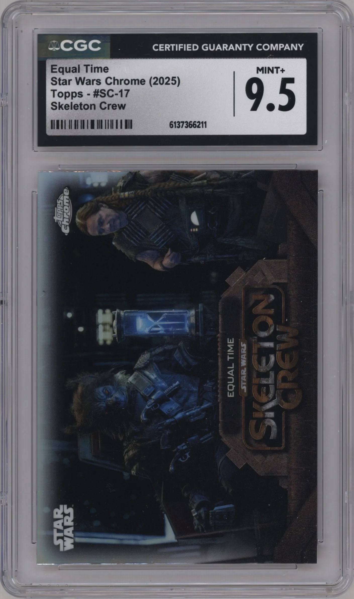 2025 Topps Chrome Star Wars Skeleton Crew Equal Time #SC-17 CGC 9.5