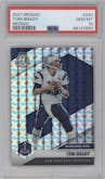 Tom Brady from the 2021 Panini Mosaic set featuring a Mosaic parallel graded by PSA and given an overall grade of 10.
