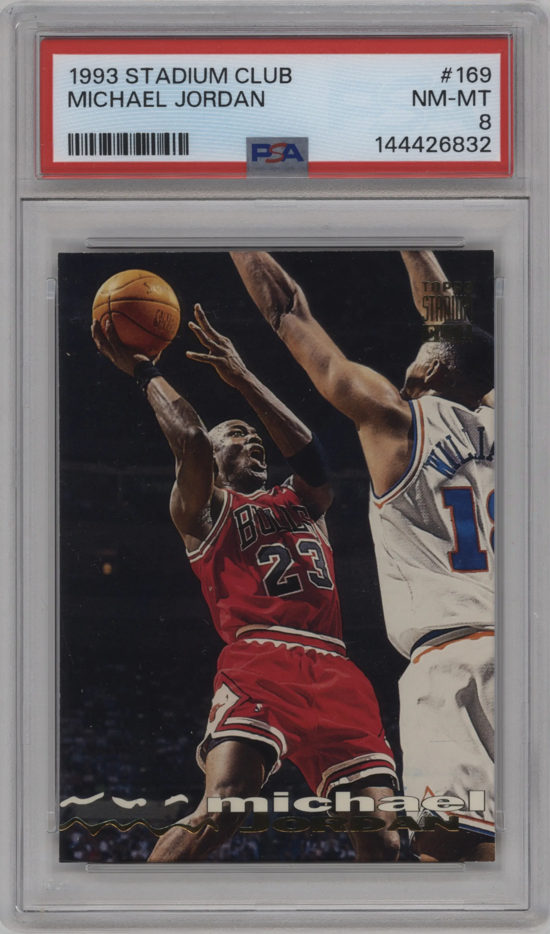 1993 Topps Stadium Club Michael Jordan #169 PSA 8