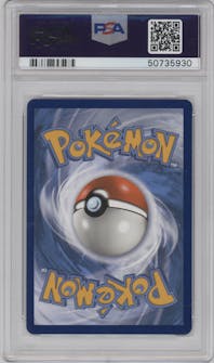 Charizard VMAX from the 2020 Pokemon SWSH set graded by PSA and given an overall grade of 10.
