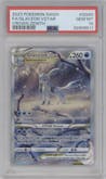 Glaceon Vstar from the 2023 Pokemon SWSH set graded by PSA and given an overall grade of 10.