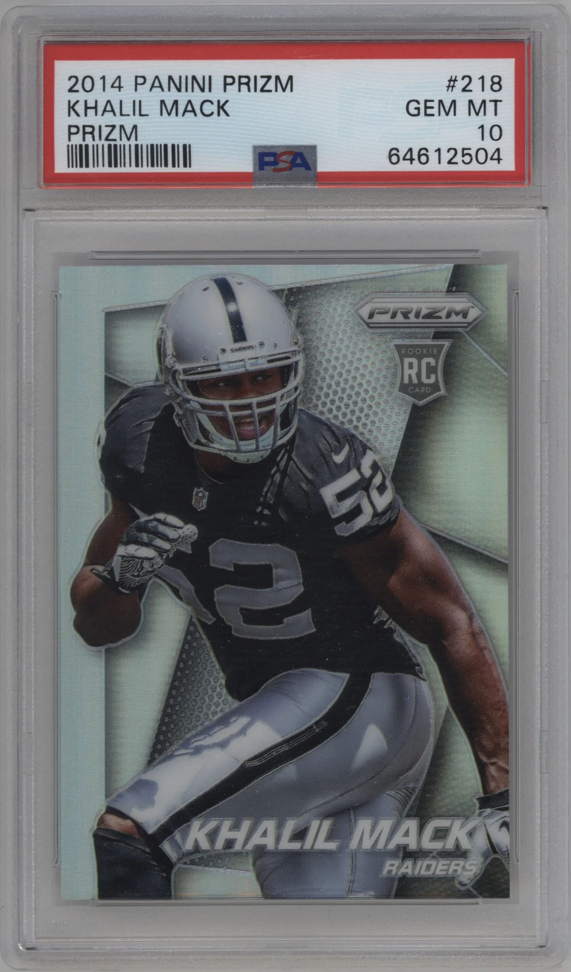 2014 Panini Prizm Khalil Mack Prizm PSA 10