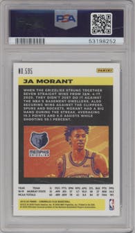Ja Morant from the 2019-20 Panini Chronicles  set graded by PSA and given an overall grade of 10.