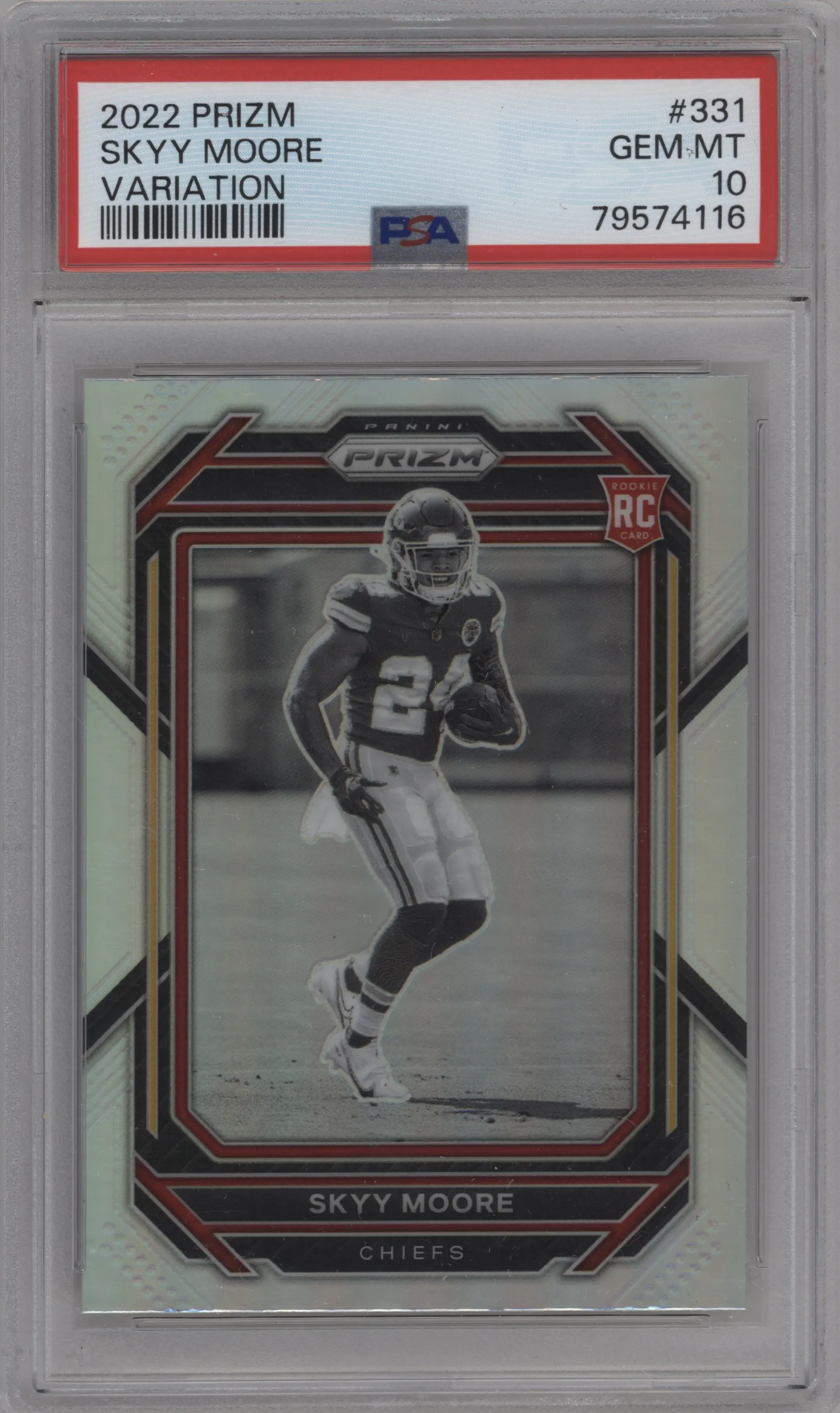2022 Panini Prizm Rke.Variation Skyy Moore PSA 10