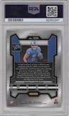 Sam LaPorta from the 2023 Panini Prizm set featuring a Red Prizm parallel graded by PSA and given an overall grade of 10.