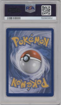 M Charizard EX from the 2014 Pokemon XY set graded by PSA and given an overall grade of 8.