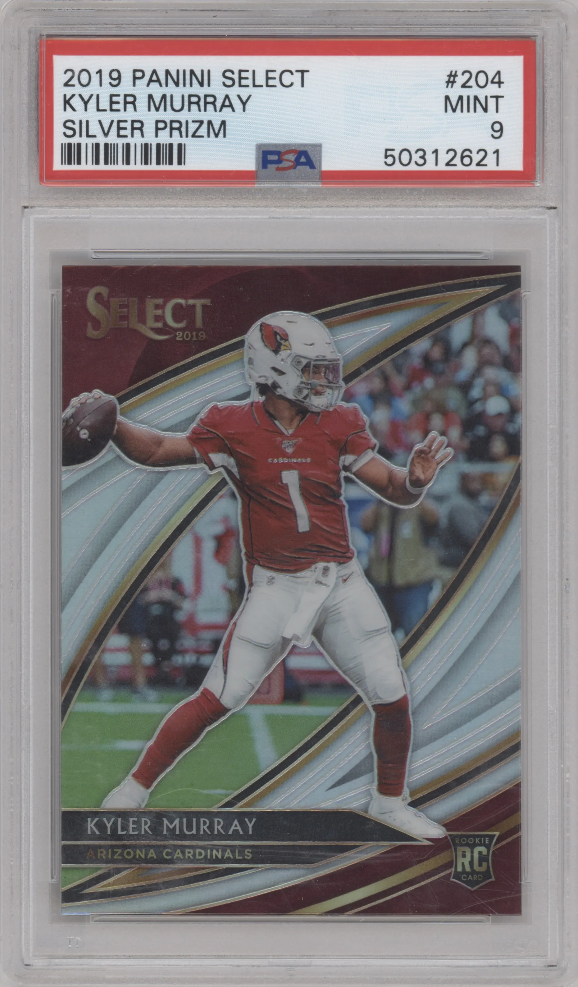2019 Panini Select Field Lvl. Kyler Murray Silver Prizm PSA 9