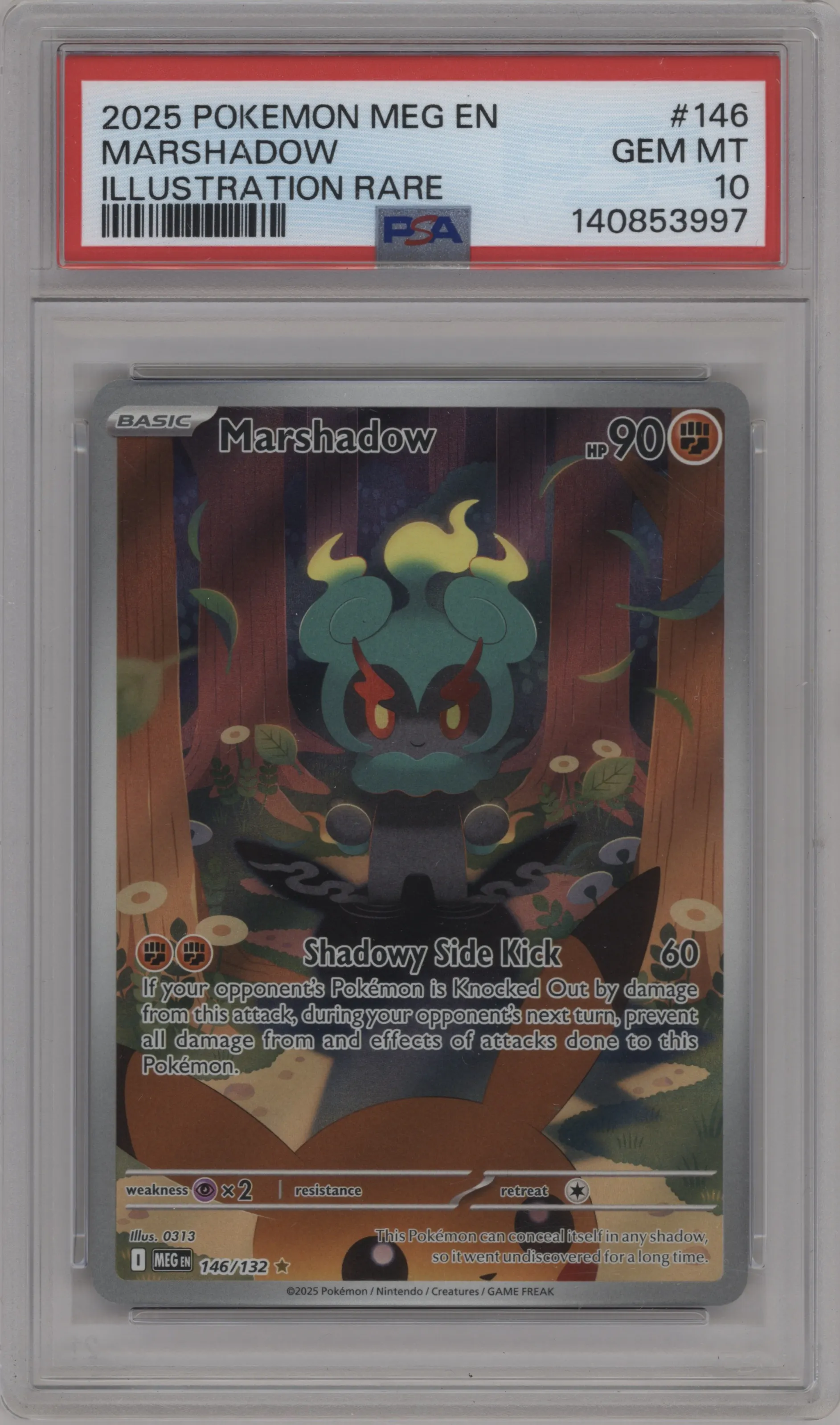 2025 Pokemon Mega Evolution Marshadow PSA 10