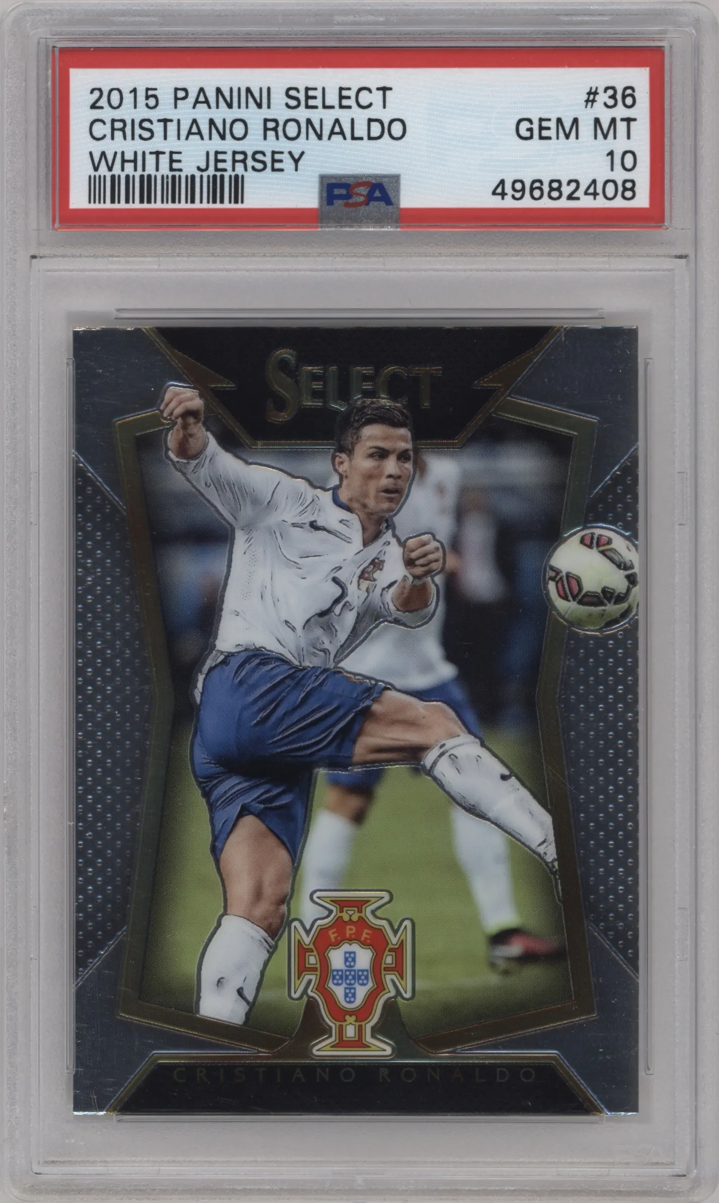 2015 Panini Select Cristiano Ronaldo PSA 10