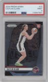 Caitlin Clark from the 2024 Panini Prizm WNBA set graded by PSA and given an overall grade of 9.