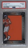 Bo Nix from the 2024 Panini Black set graded by PSA and given an overall grade of 9.