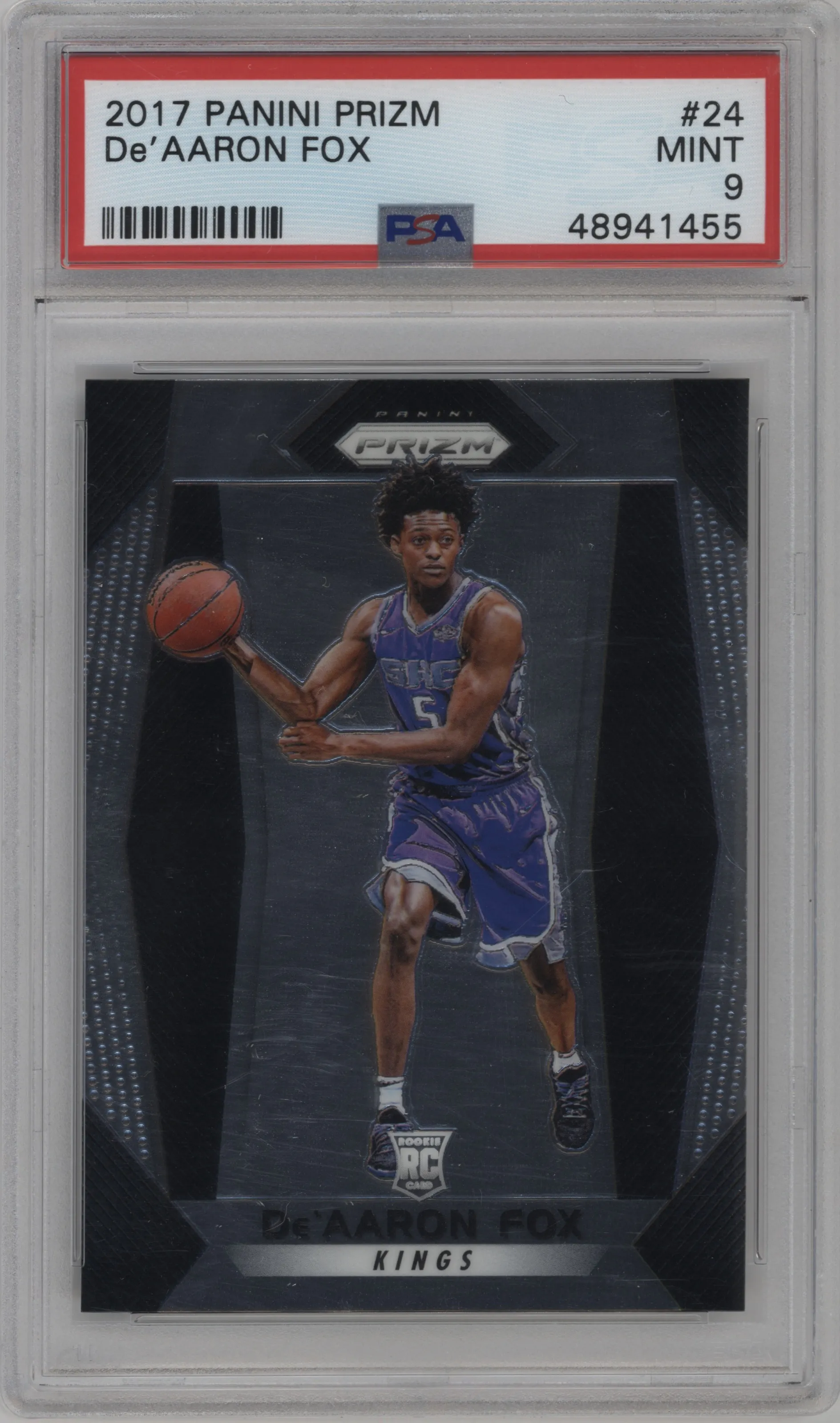 2017 Panini Prizm De'Aaron Fox PSA 9