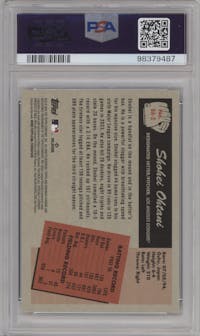 Shohei Ohtani from the 2024 Bowman set graded by PSA and given an overall grade of 9.