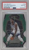 Anthony Edwards from the 2022-23 Panini Select set featuring a Die-Cut Green parallel graded by PSA and given an overall grade of 10.