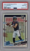 C.J. Stroud from the 2023 Donruss Optic set featuring a Holo parallel graded by PSA and given an overall grade of 10.