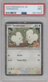 Tandemaus from the 2023 Pokemon SV set graded by PSA and given an overall grade of 9.