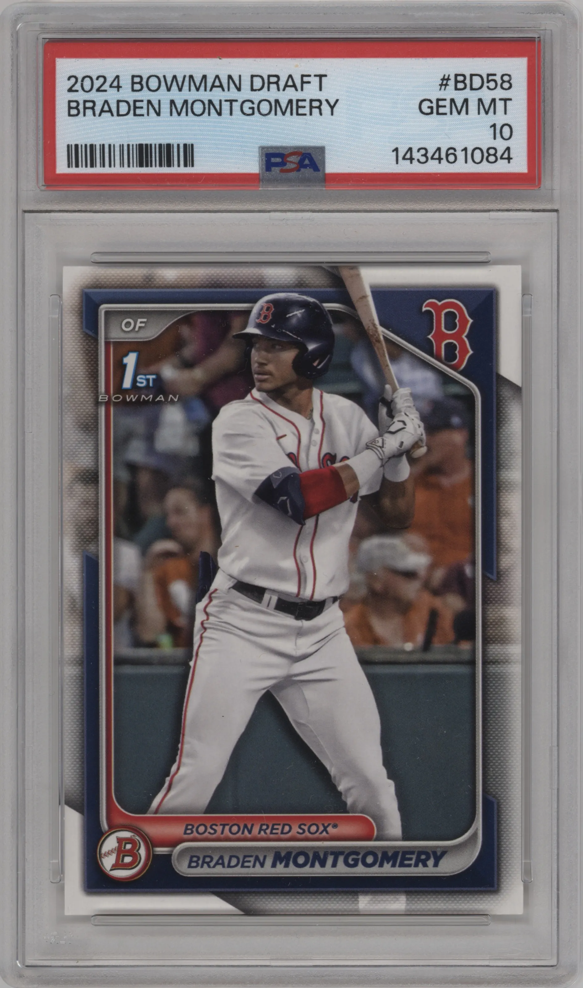 2024 Bowman Draft Braden Montgomery #BD-58 PSA 10