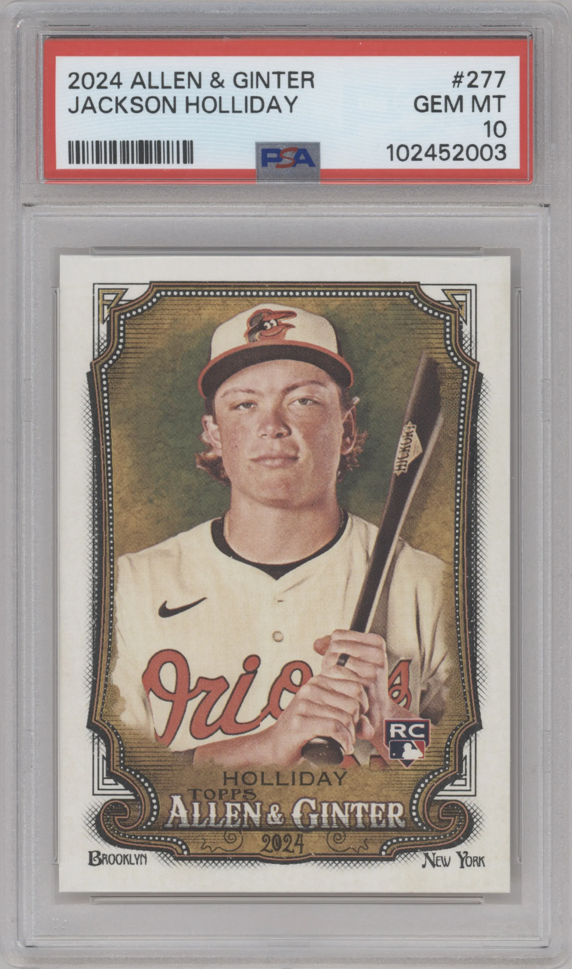 2024 Topps Allen & Ginter Jackson Holliday PSA 10