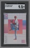 Shohei Ohtani from the 2018 Panini Chronicles set graded by SGC and given an overall grade of 9.5.
