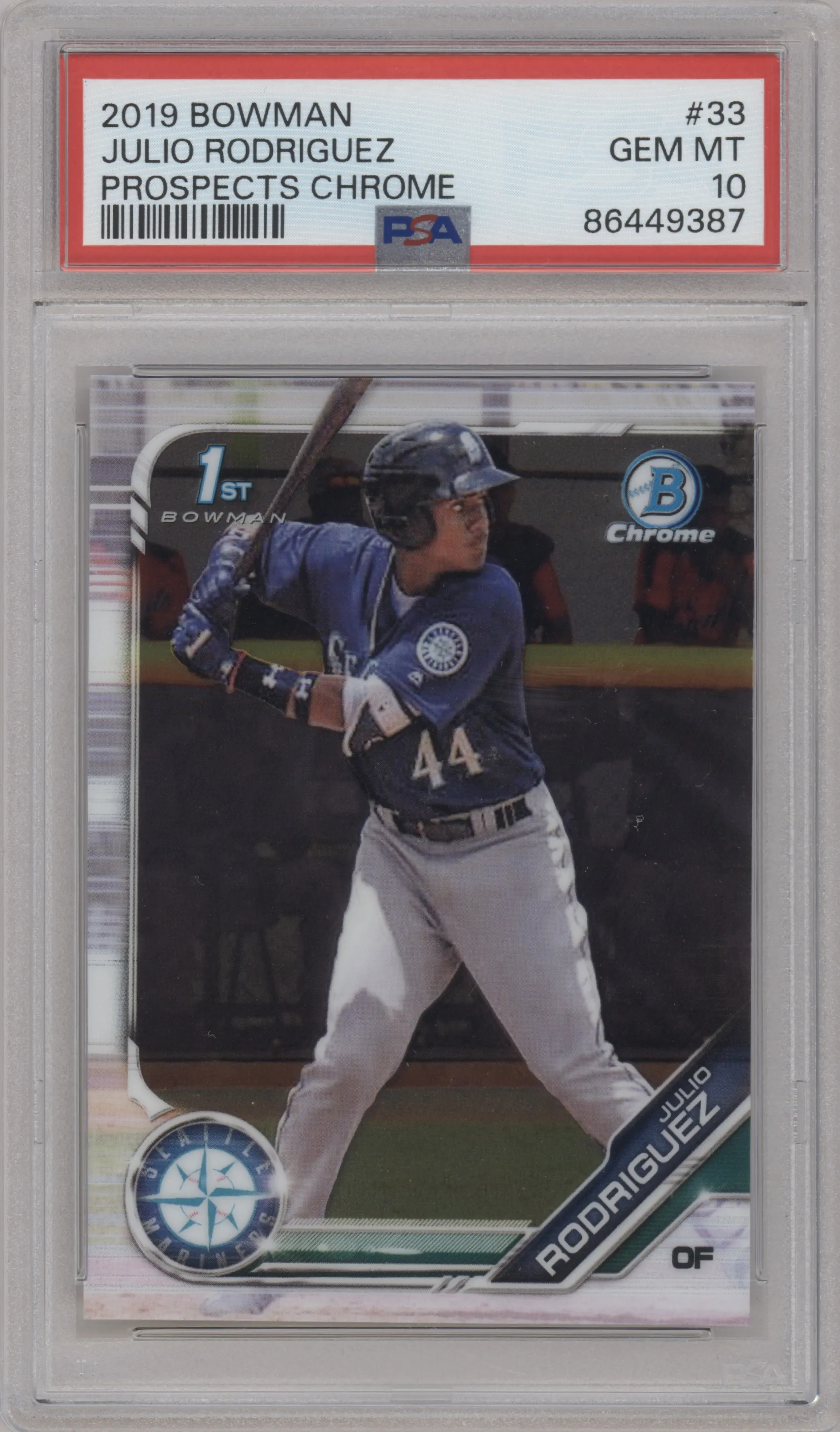 2019 Bowman Chr.Pros. Julio Rodriguez PSA 10