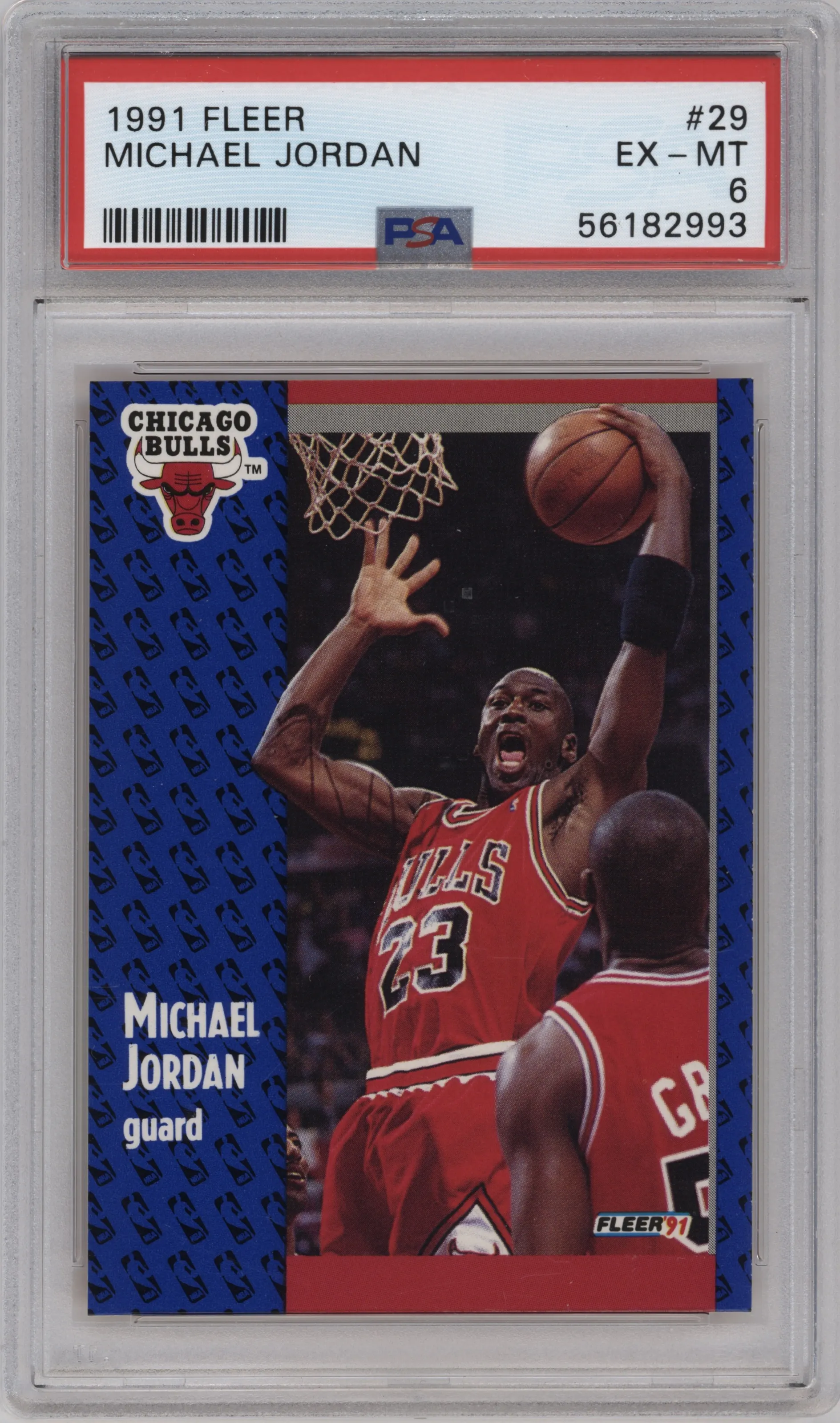1991 Fleer Michael Jordan #29 PSA 6