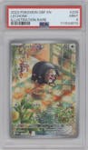 Lechonk from the 2023 Pokemon SV set graded by PSA and given an overall grade of 9.