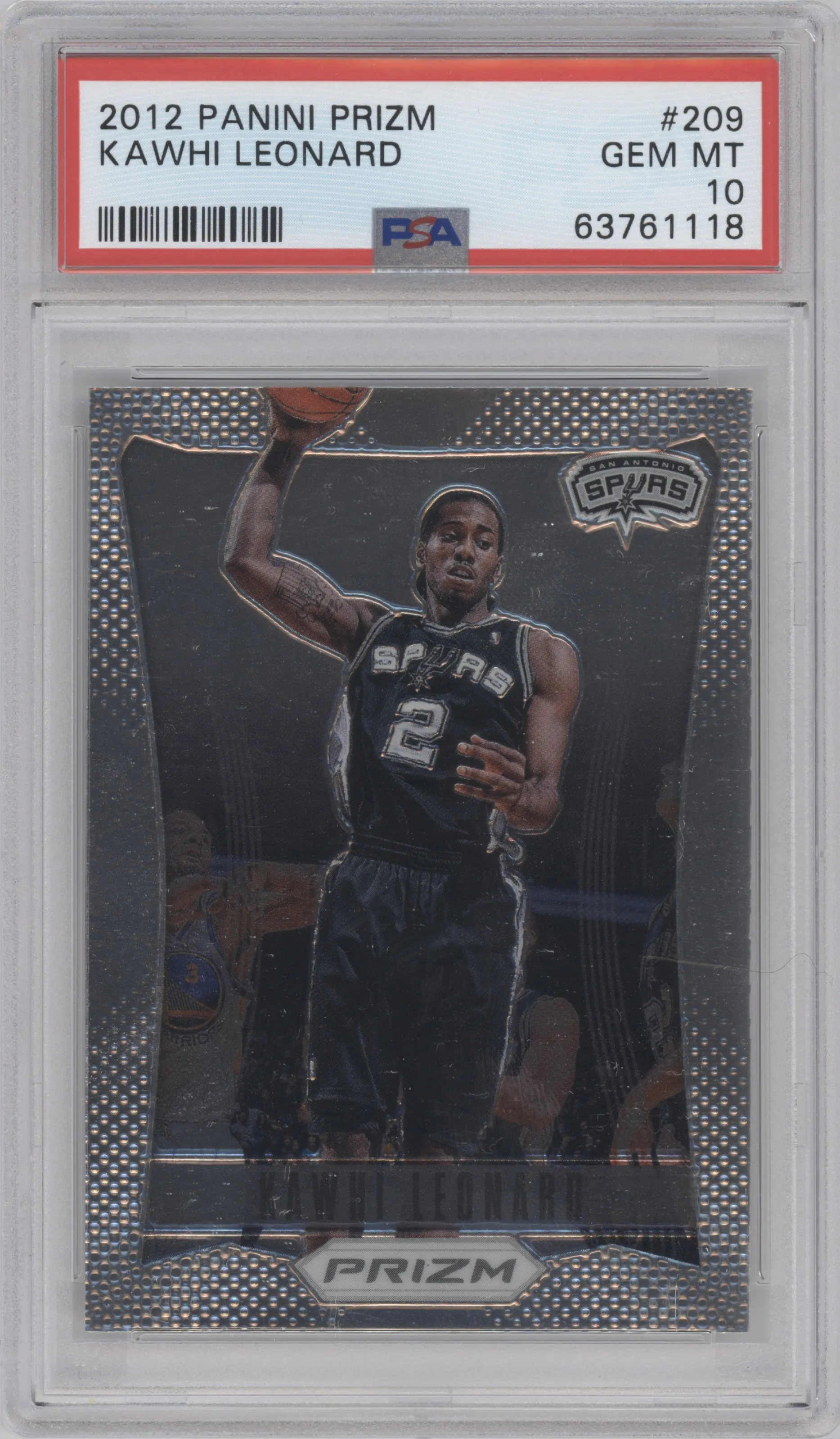 2012 Panini Prizm Kawhi Leonard #209 PSA 10