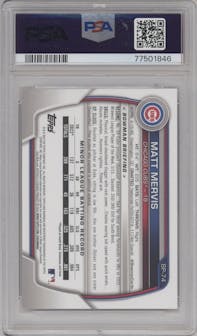 Matt Mervis from the 2023 Bowman  set graded by PSA and given an overall grade of 10.