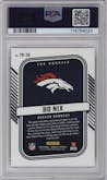 Bo Nix from the 2024 Donruss set graded by PSA and given an overall grade of 10.