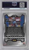 Jahmyr Gibbs from the 2023 Panini Prizm set featuring a Disco parallel graded by PSA and given an overall grade of 10.