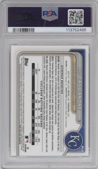 Jac Caglianone from the 2024 Bowman Draft set graded by PSA and given an overall grade of 10.
